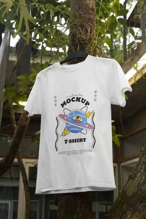 Cool Tshirt In Nature Mockup