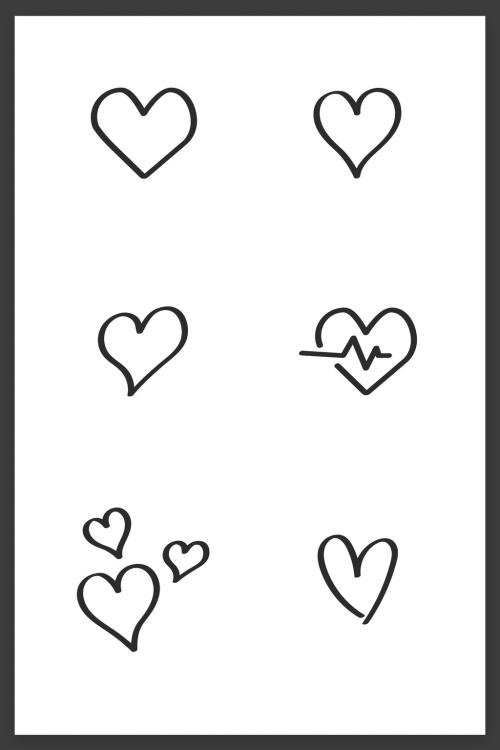 Hearts Love Icon Art Kit - 351308854