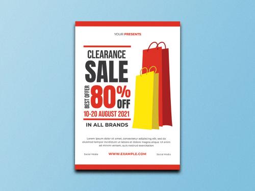 Clearance Sale Event Flyer Layout - 351365406