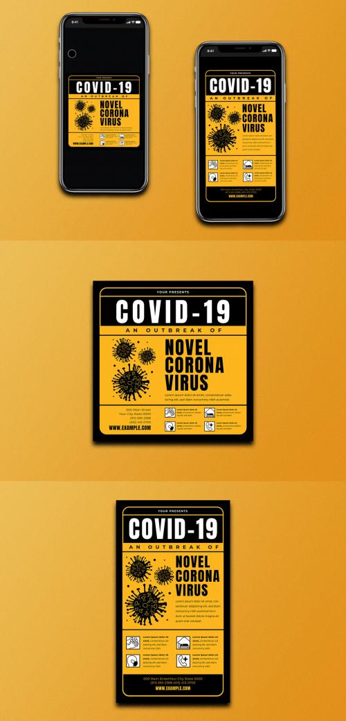 Covid-19 Infomation Social Media Layout - 351365413