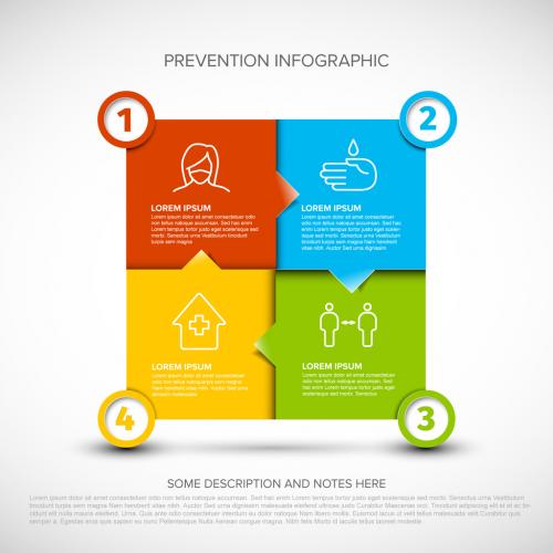 Coronavirus Instructions Infographic - 351703128