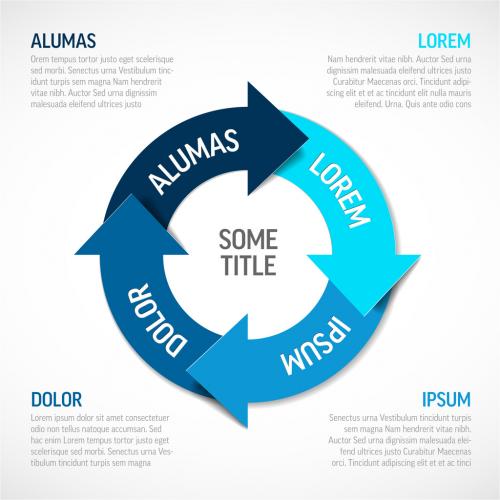 Circle Cycle Infographic Diagram Layout - 351703178