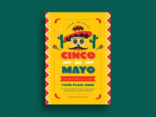 Cinco De Mayo Flyer Layout - 352983890