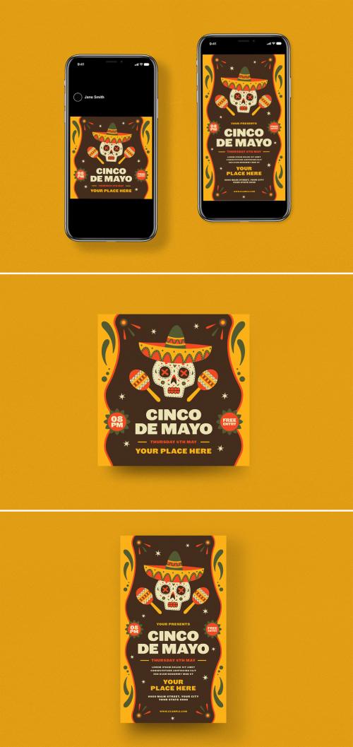 Cinco De Mayo Social Media Post Layouts - 352983892