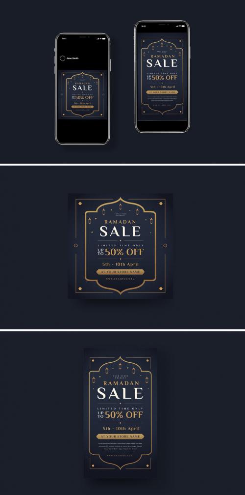 Ramadan Sale Social Media Post Layouts - 352983991