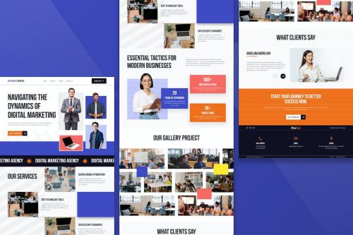 Digital Marketing Landing Page Figma