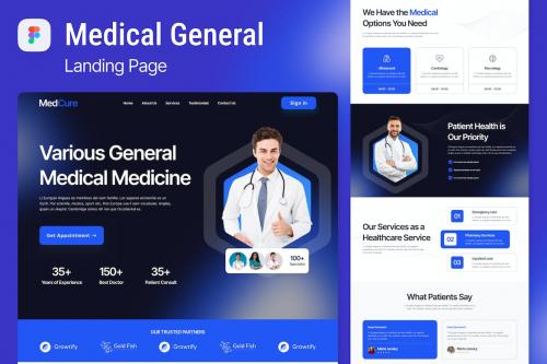 Medical General Landing Page Figma