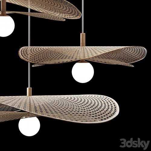 Rattan pendant Light 10