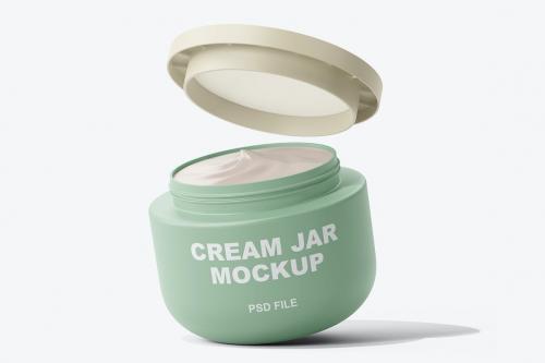 Cosmetic Cream Jar Mockup Vol.1