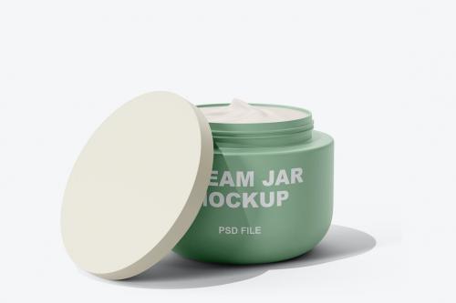 Cosmetic Cream Jar Mockup Vol.1