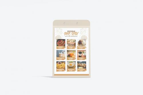 Table Menu Mockup