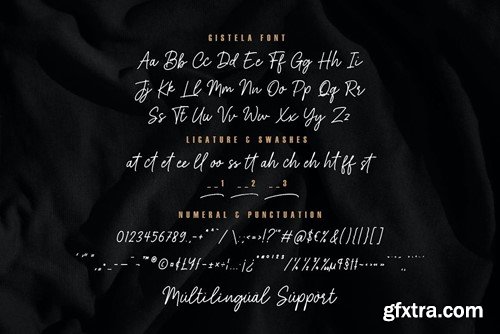 Gistela - Handwritten Script Font 4WGGENZ