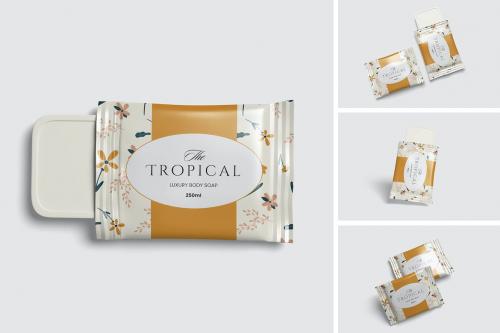 Soap bar Packaging Mockup