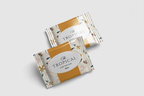 Soap bar Packaging Mockup