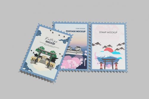 Postage Stamp Mockup