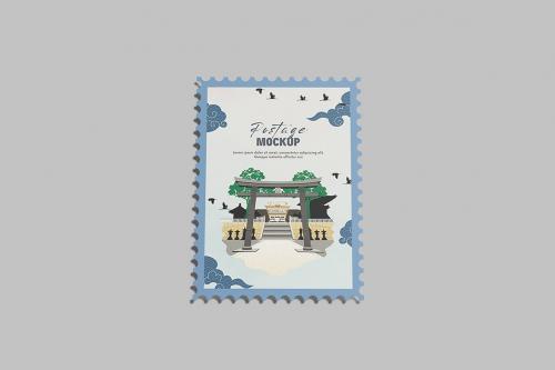 Postage Stamp Mockup