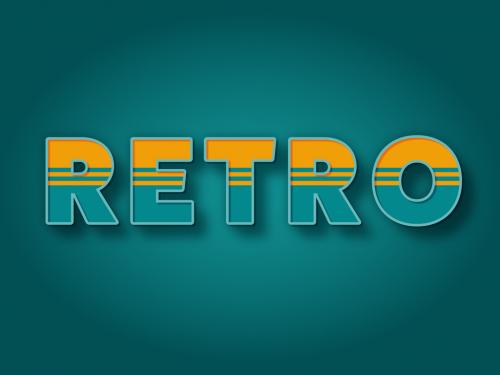 3D Retro Text Effect - 353423439