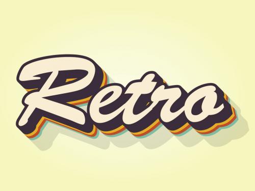 Retro Text Effect - 353423493