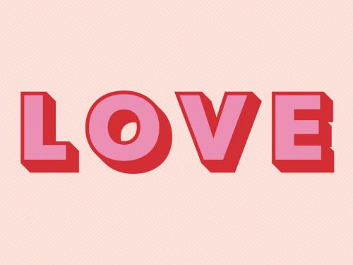 Bold Red and Pink Text Effect - 353423590