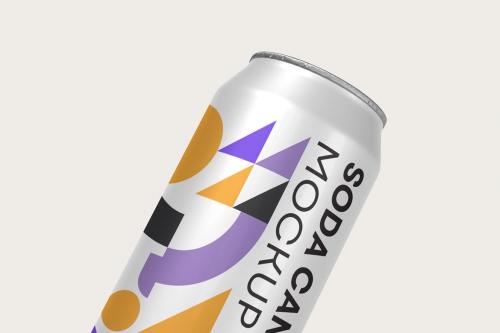 Soda Can Mockup