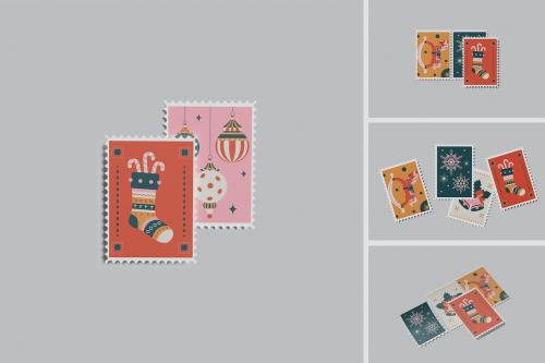 Stamp Postage Mockup