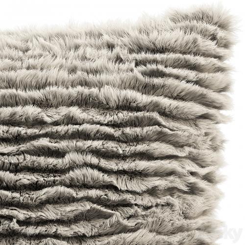 Fur pillow set 4