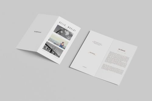 DL Bi-Fold Brochure Mockup