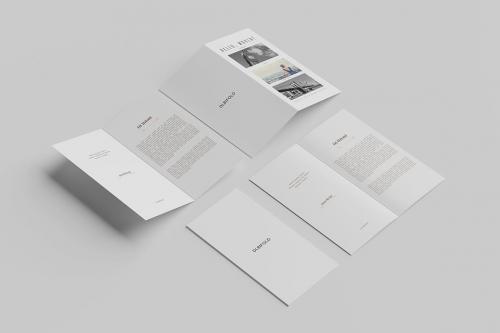 DL Bi-Fold Brochure Mockup