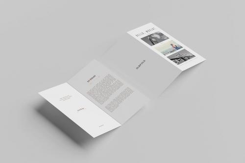 DL Bi-Fold Brochure Mockup