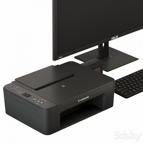 Black Desktop Accessory Set 01