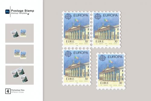 Postage Stamp Mockup