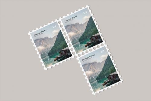 Postage Stamp Mockup