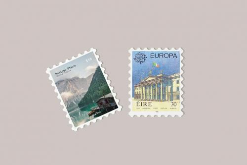 Postage Stamp Mockup