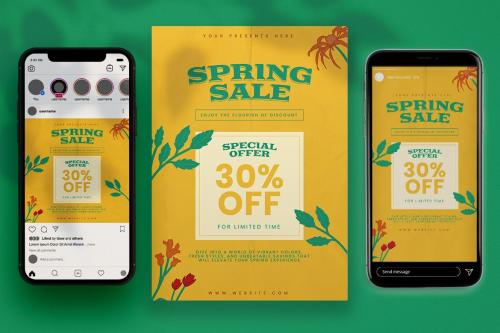 Latece - Spring Sale Flyer Set