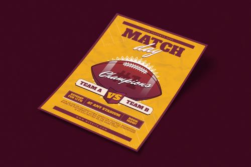 Geran - American Football Match Flyer Set