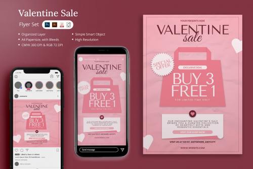 Sischa - Valentine Sale Flyer Set