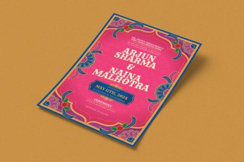 Hasmi - Indian Wedding Invitation Flyer Set