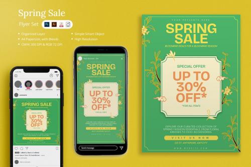 Denar - Spring Sale Flyer Set