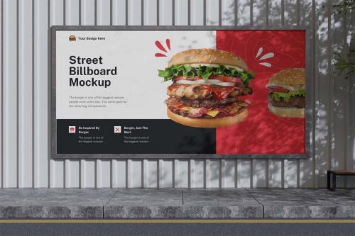 Street Billboard Mockup