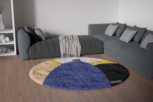 Circle Rug/Carpet Mockup