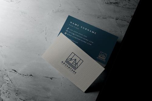 Business Card Display Mockup