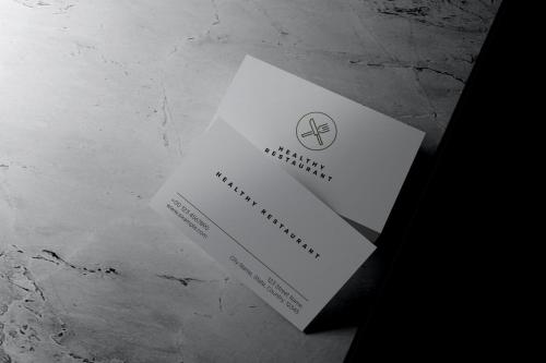 Business Card Display Mockup