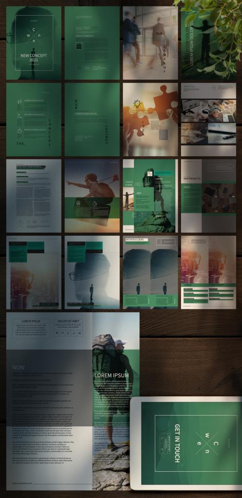 Clean Brochure Ebook Layout - 353655002