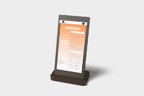 Menu Stand Mockup