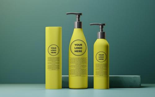 Shampoo Bottle Mockup Psd