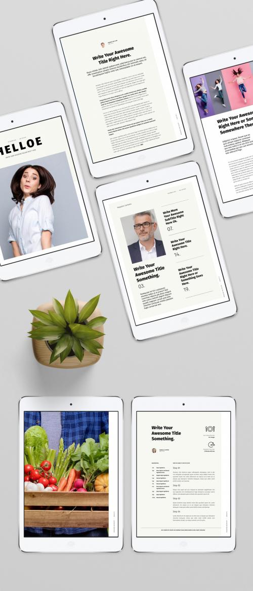 Digital Magazine Layout - 353671335