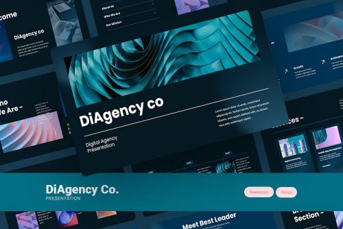 DiAgency Co - Dark Clean Powerpoint