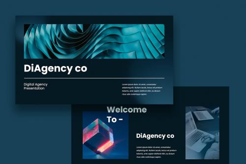 DiAgency Co - Dark Clean Powerpoint