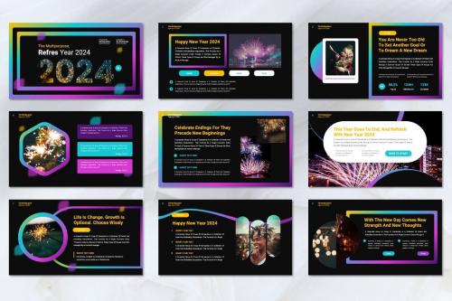 Refres - New Year Powerpoint Template