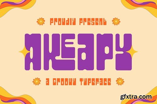 Akeapy - A Groovy Typeface TSU3ECS